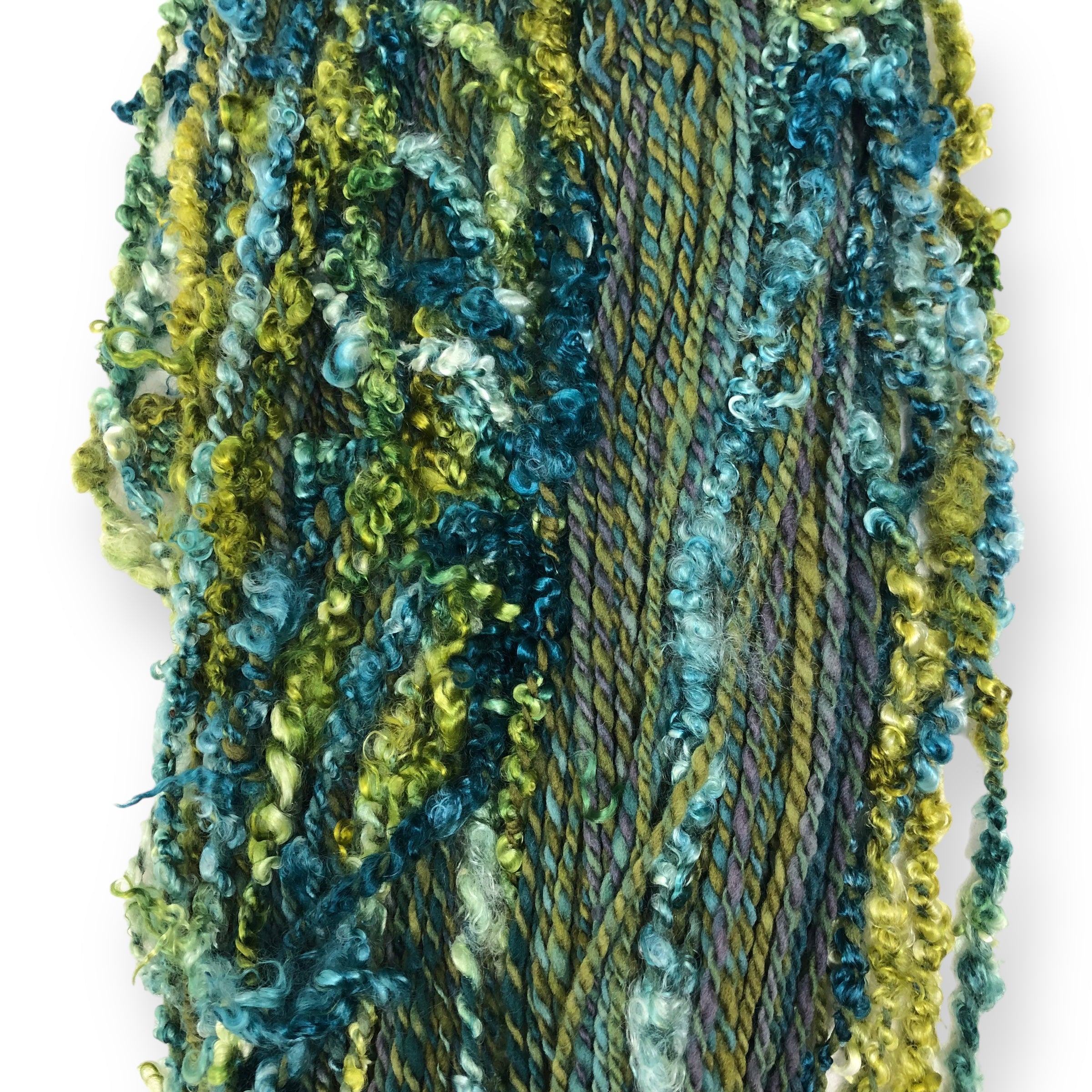 Algae - Mohair textured hand spun