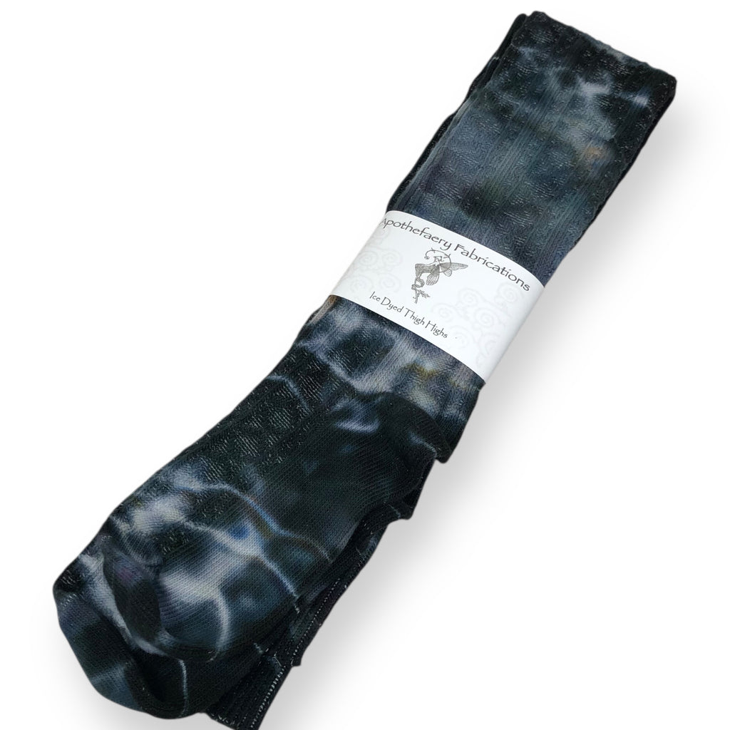Ice dyed Thigh High socks