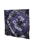 Geode Organic Cotton Mull Shawl - ice dyed couture, one of a kind