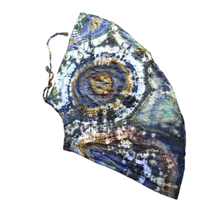 Geode Wrap Skirt - ice dyed couture, one of a kind