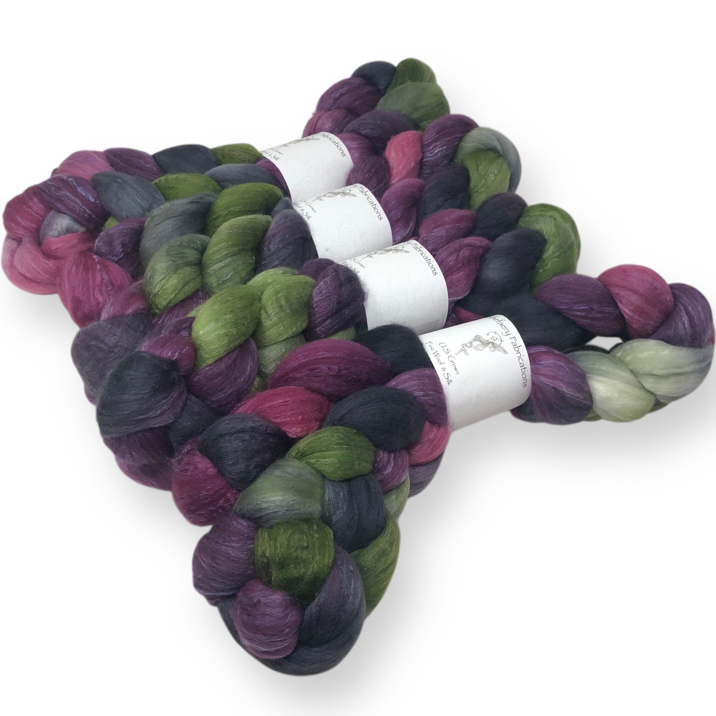 Briar Rose - US grown Fine Wool and Silk Top