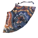 Geode Wrap Skirt - ice dyed couture, one of a kind