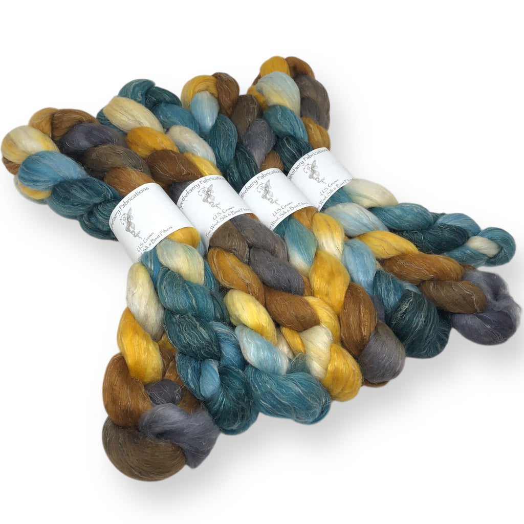 Brocade - US grown Wool, Silk and Bast Fiber Blend
