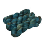 Copper Penny Blue - Shawl length skein - 600 yards