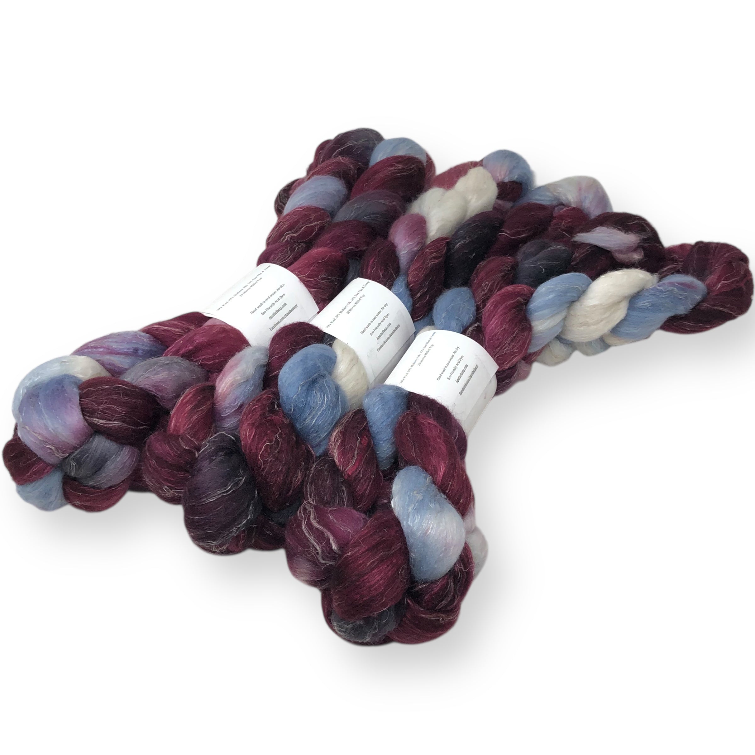 Sugar Plum - US grown Wool, Silk and Bast Fiber Blend