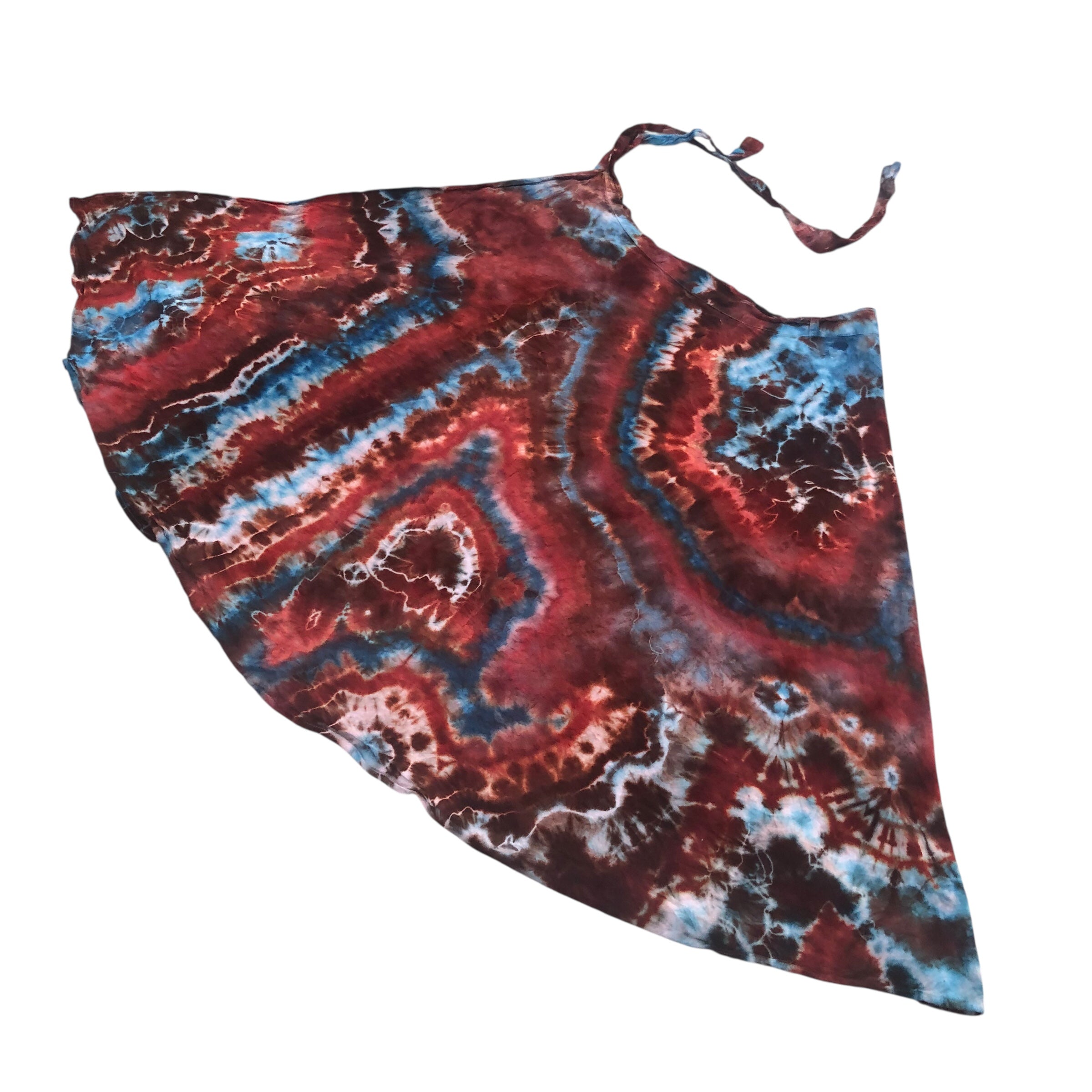 Geode Wrap Skirt - ice dyed couture, one of a kind