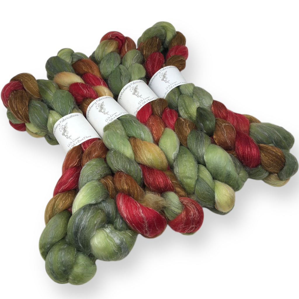 Holly King - US grown Wool, Silk and Bast Fiber Blend