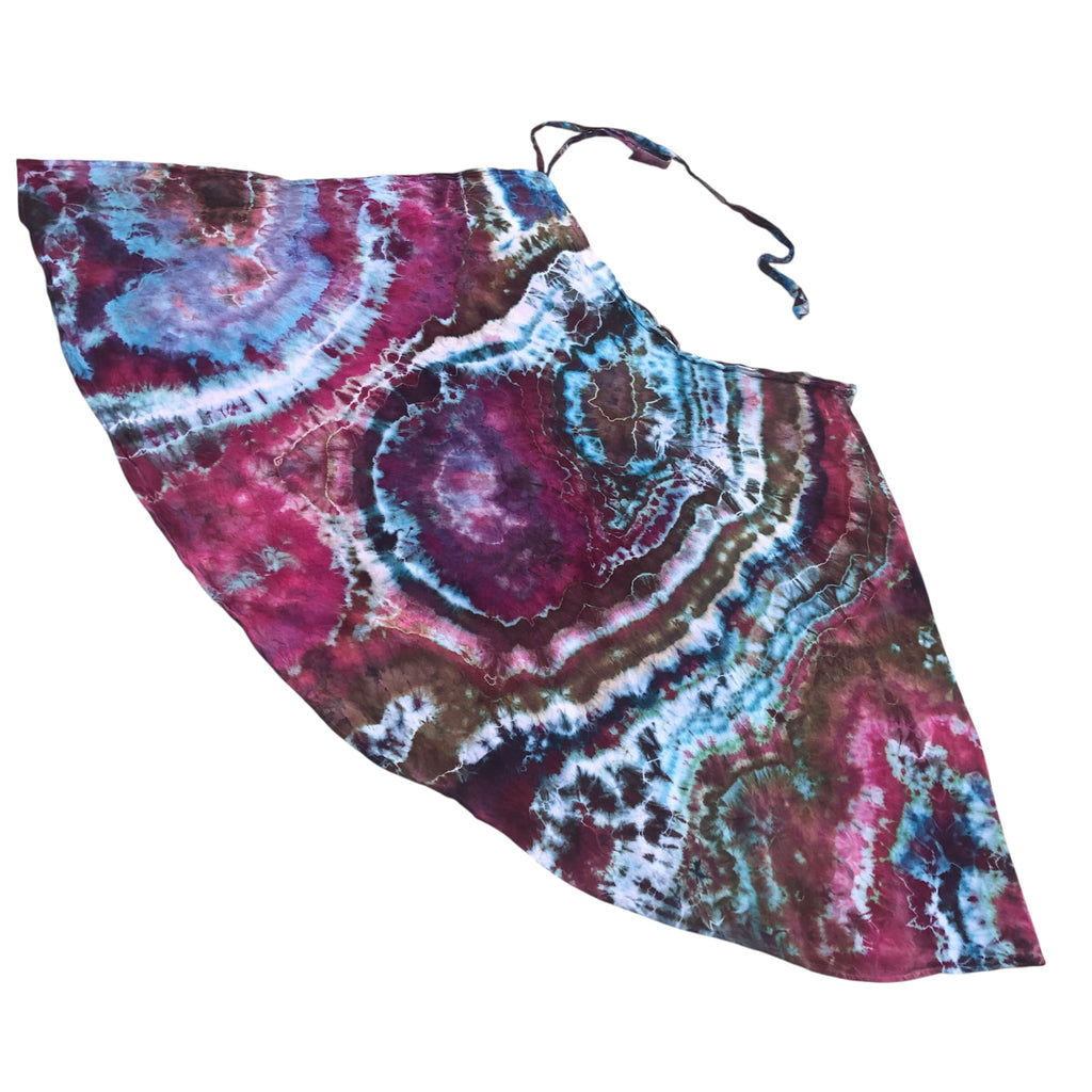 XXL Geode Wrap Skirt - ice dyed couture, one of a kind