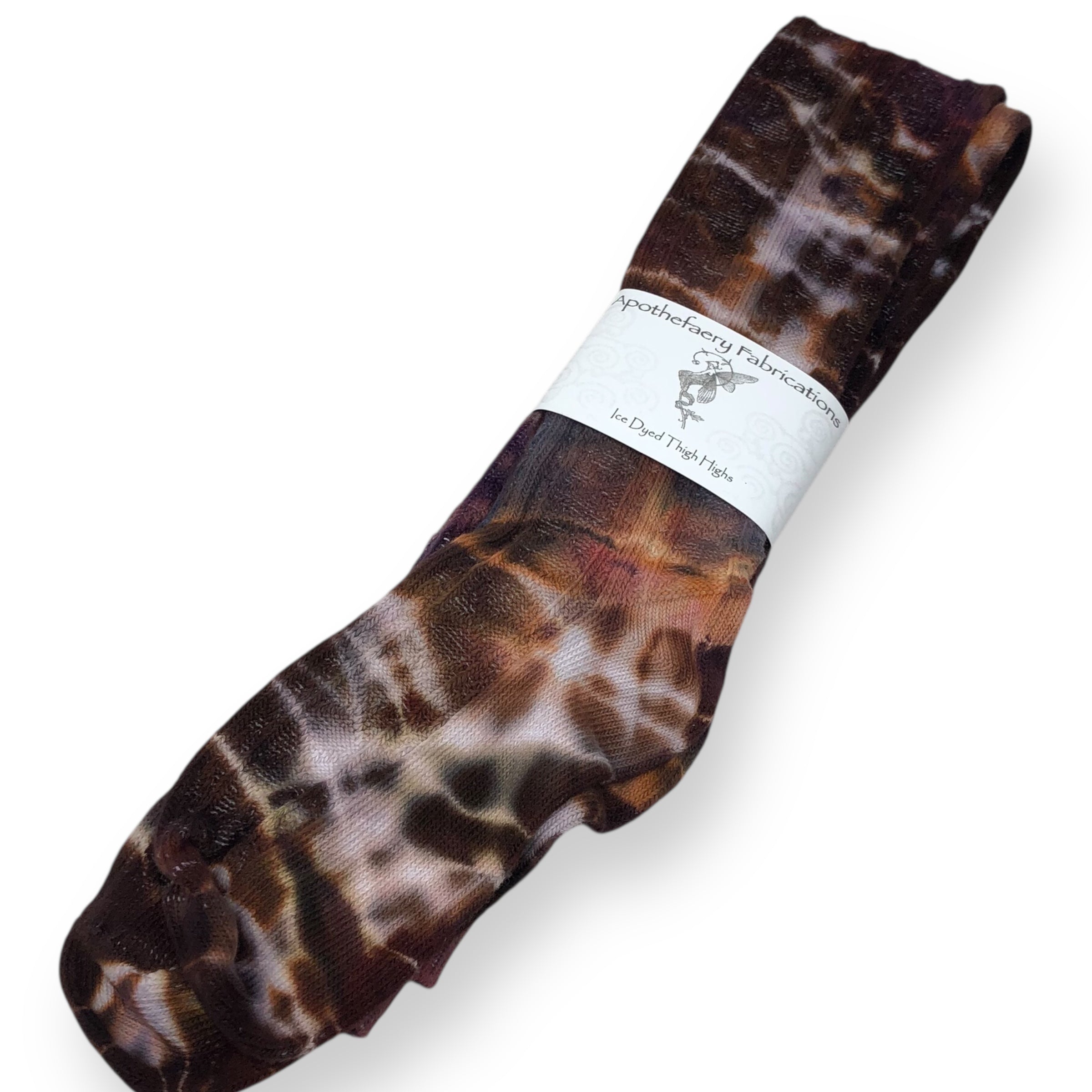 Ice dyed Thigh High socks