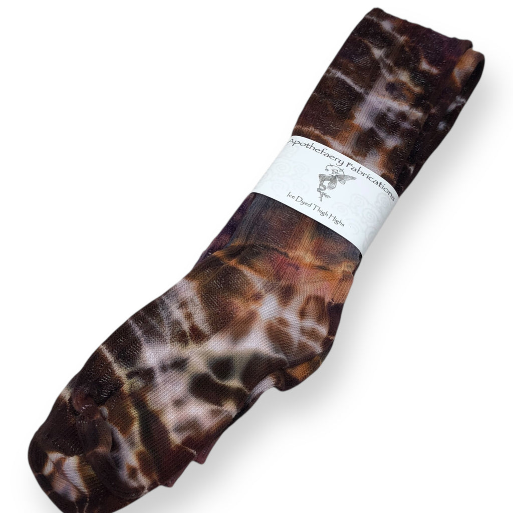 Ice dyed Thigh High socks