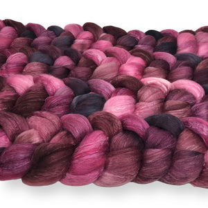 Dahlia - US grown Fine Wool and Silk Top