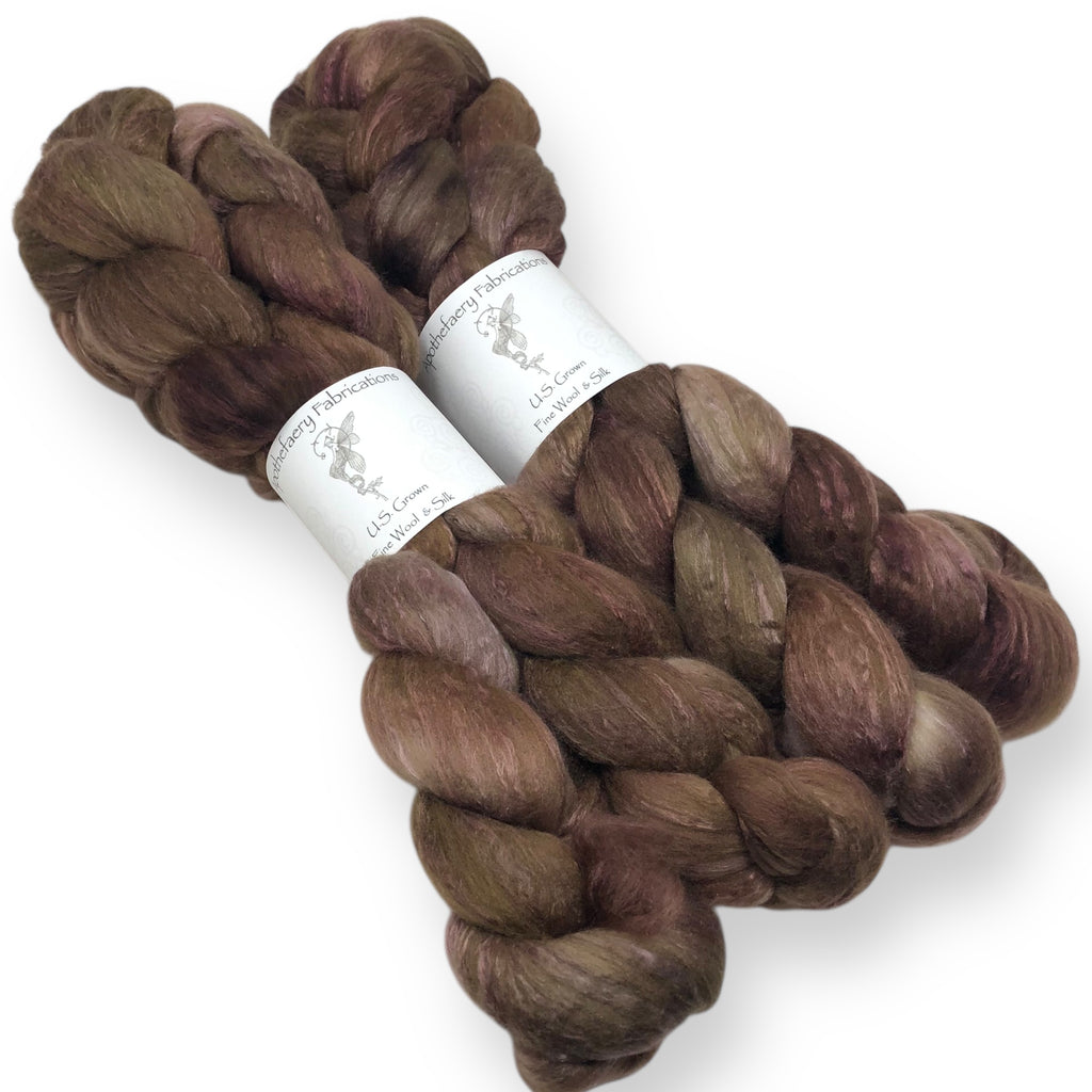 Composted - US grown Fine Wool and Silk Top