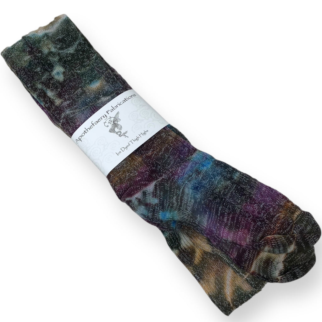 Ice dyed Thigh High socks