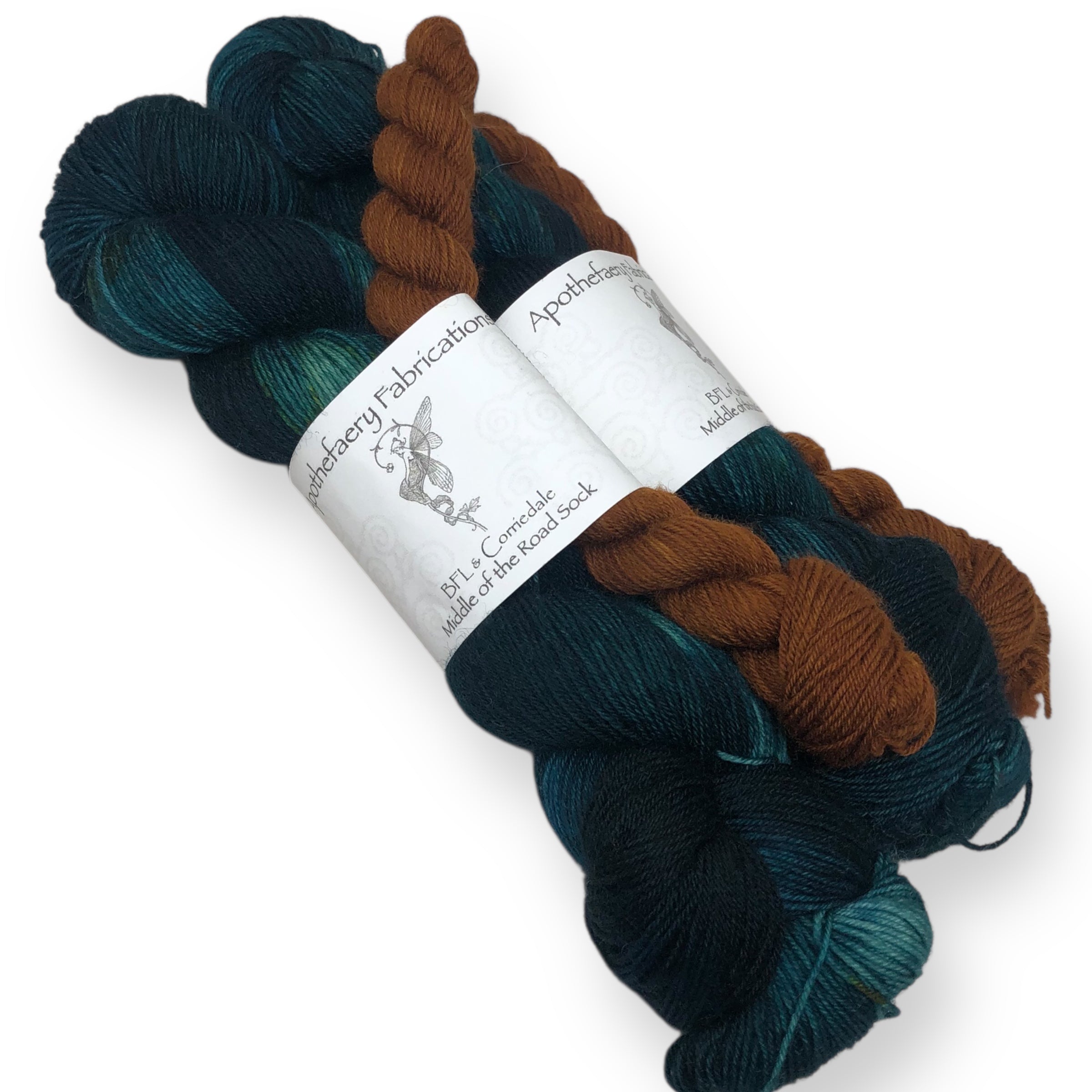 Tidepool (dark version) - sock yarn with mini, sock set