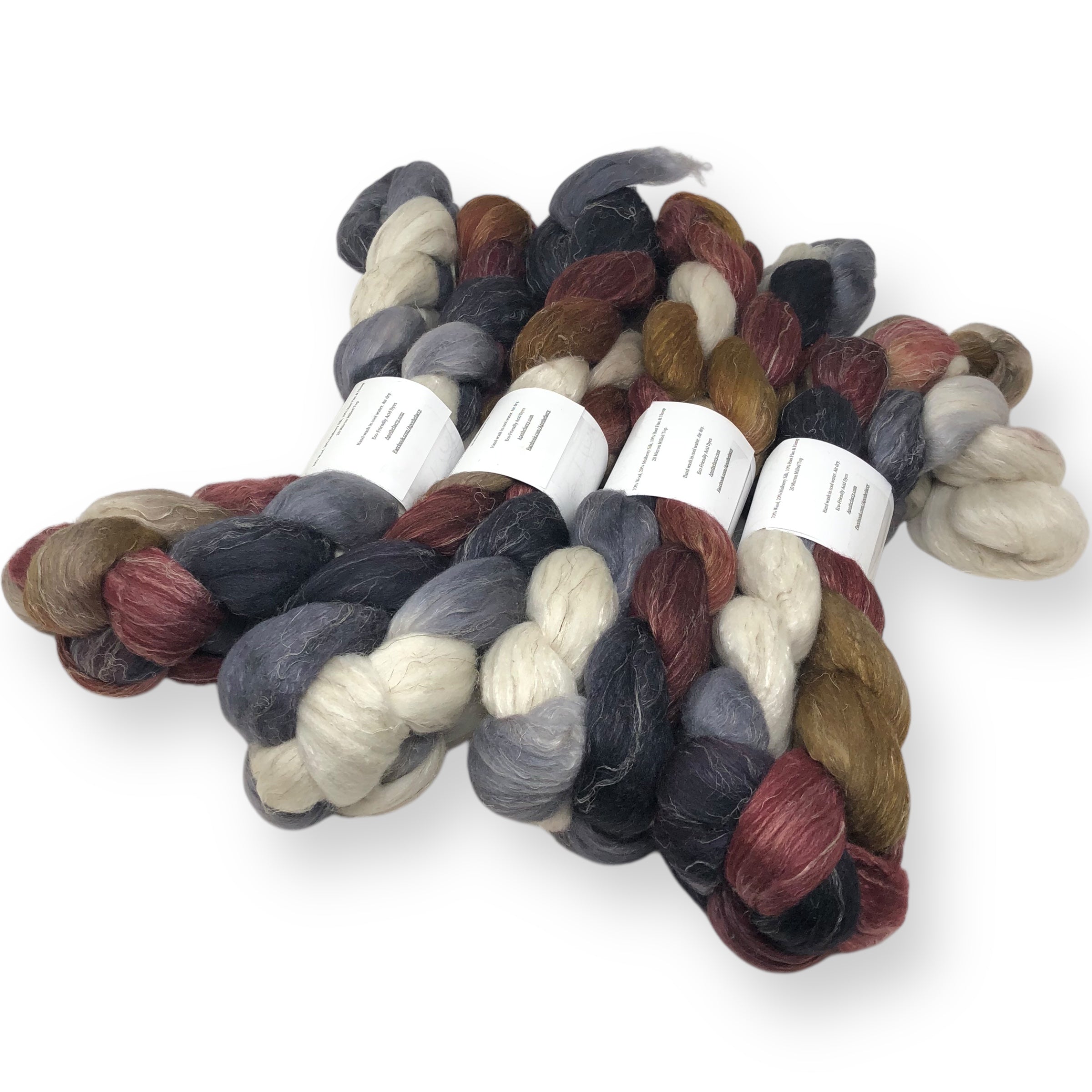 Rosehips - US grown Wool, Silk and Bast Fiber Blend