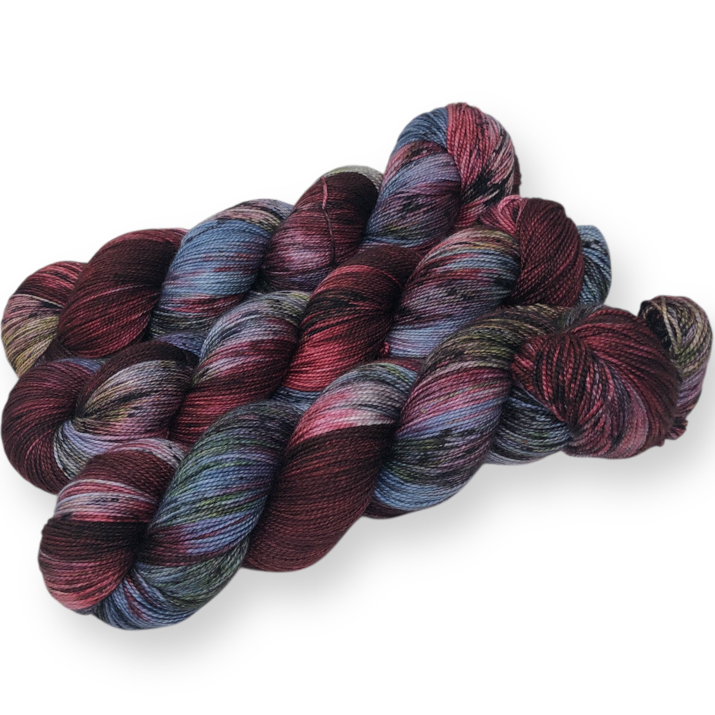 Winter Berry  - Shawl length skein - 600 yards