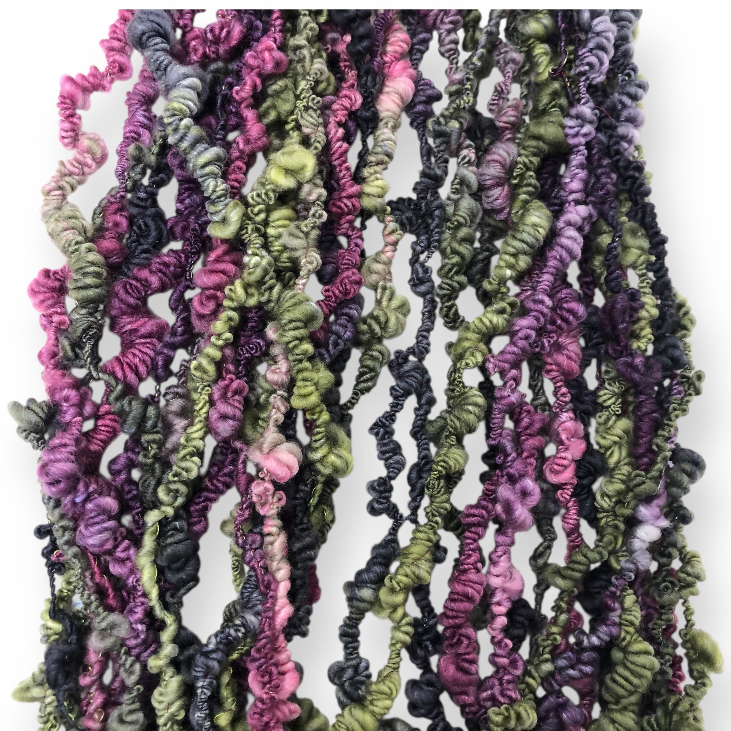 Briar Rose - wool Boucle, textured hand spun