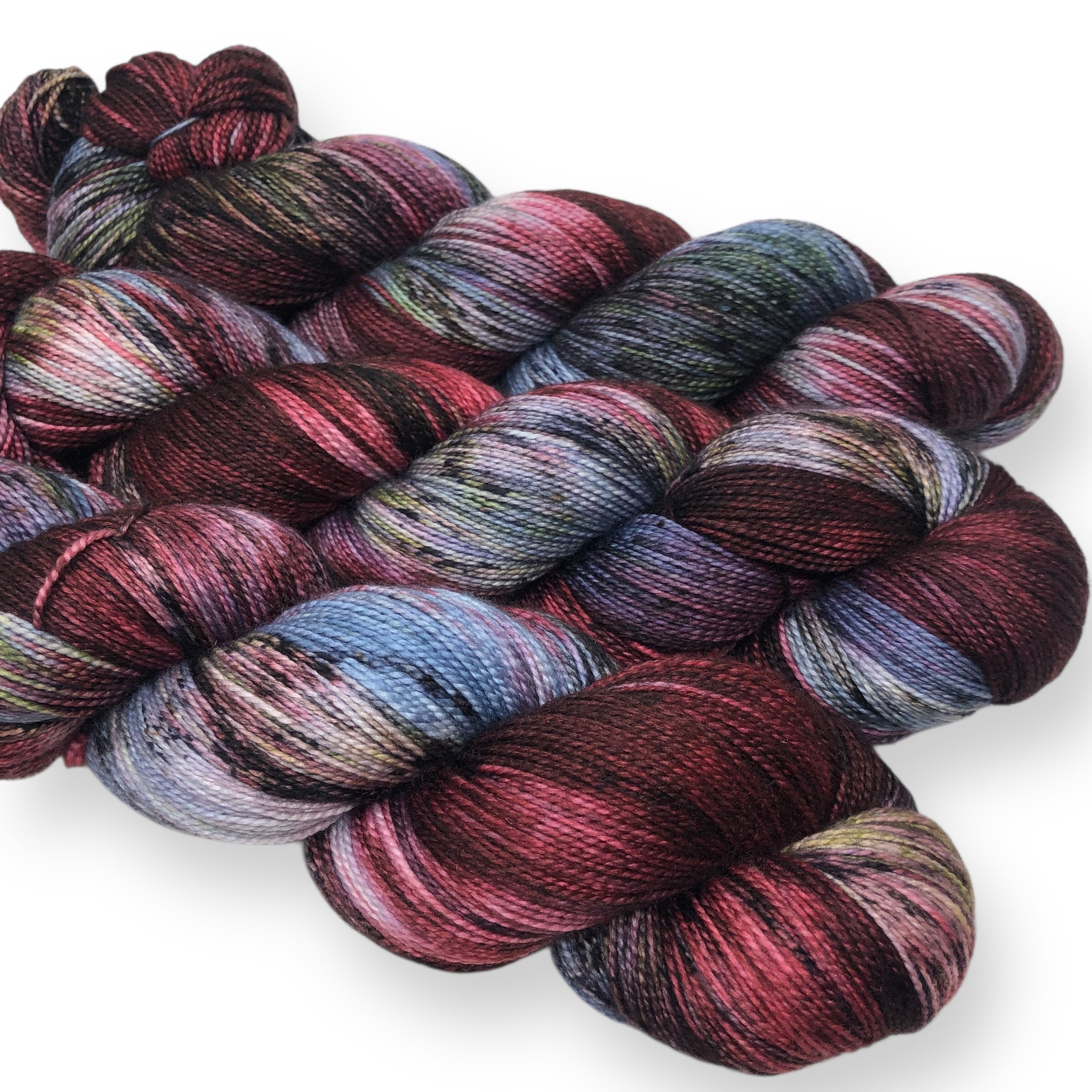 Winter Berry  - Shawl length skein - 600 yards