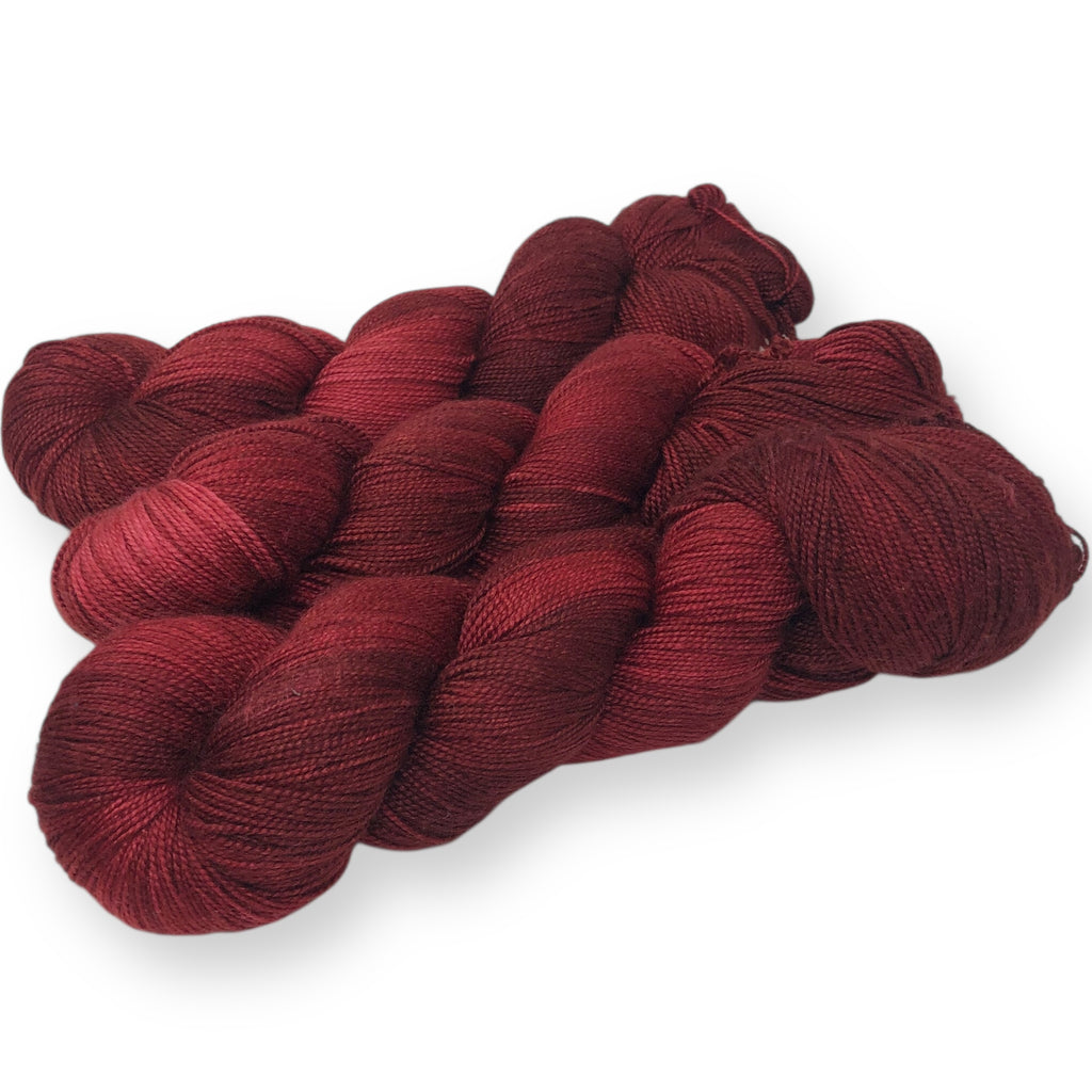 Cherry Cordial - Shawl length skein - 600 yards