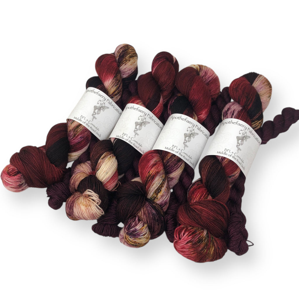 Pomegranate - sock yarn with mini, sock set