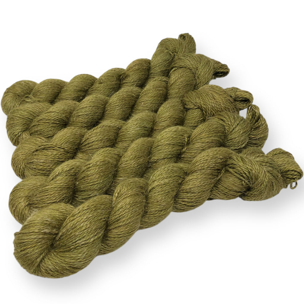 Curry - Alpaca Linen Silk DK weight 2 Ply