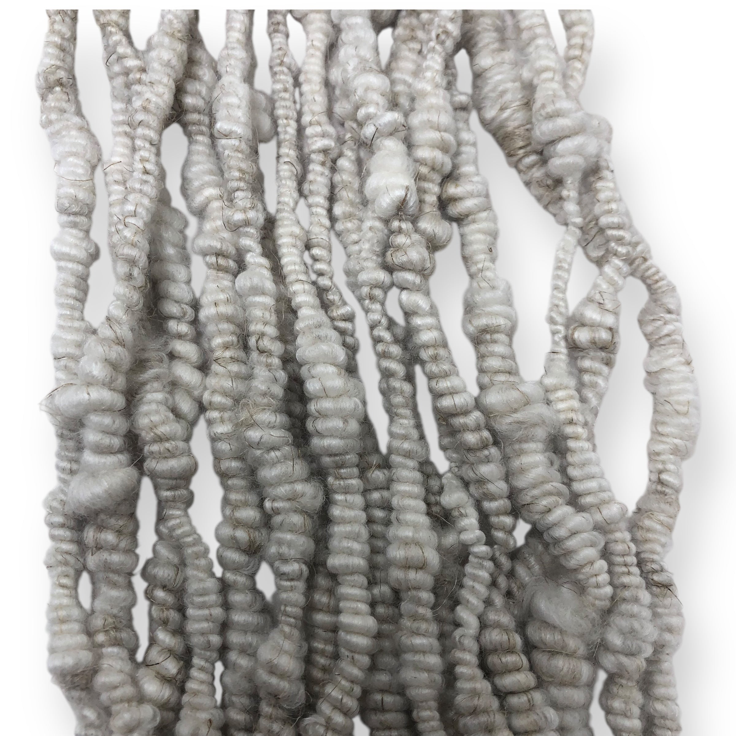 Snowscape - coil textured hand spun