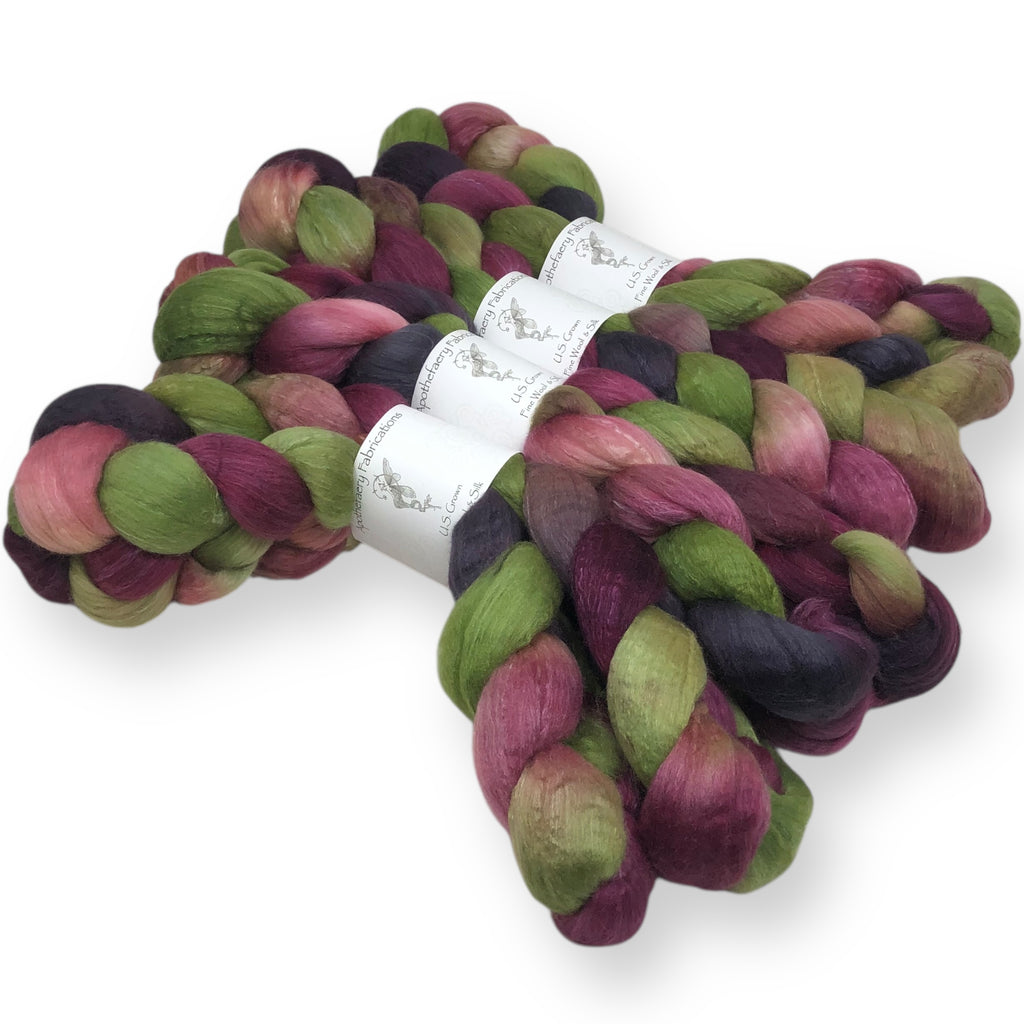 Briar Rose - US grown Fine Wool and Silk Top