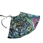Geode Wrap Skirt - ice dyed couture, one of a kind