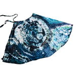 Geode Wrap Skirt - ice dyed couture, one of a kind
