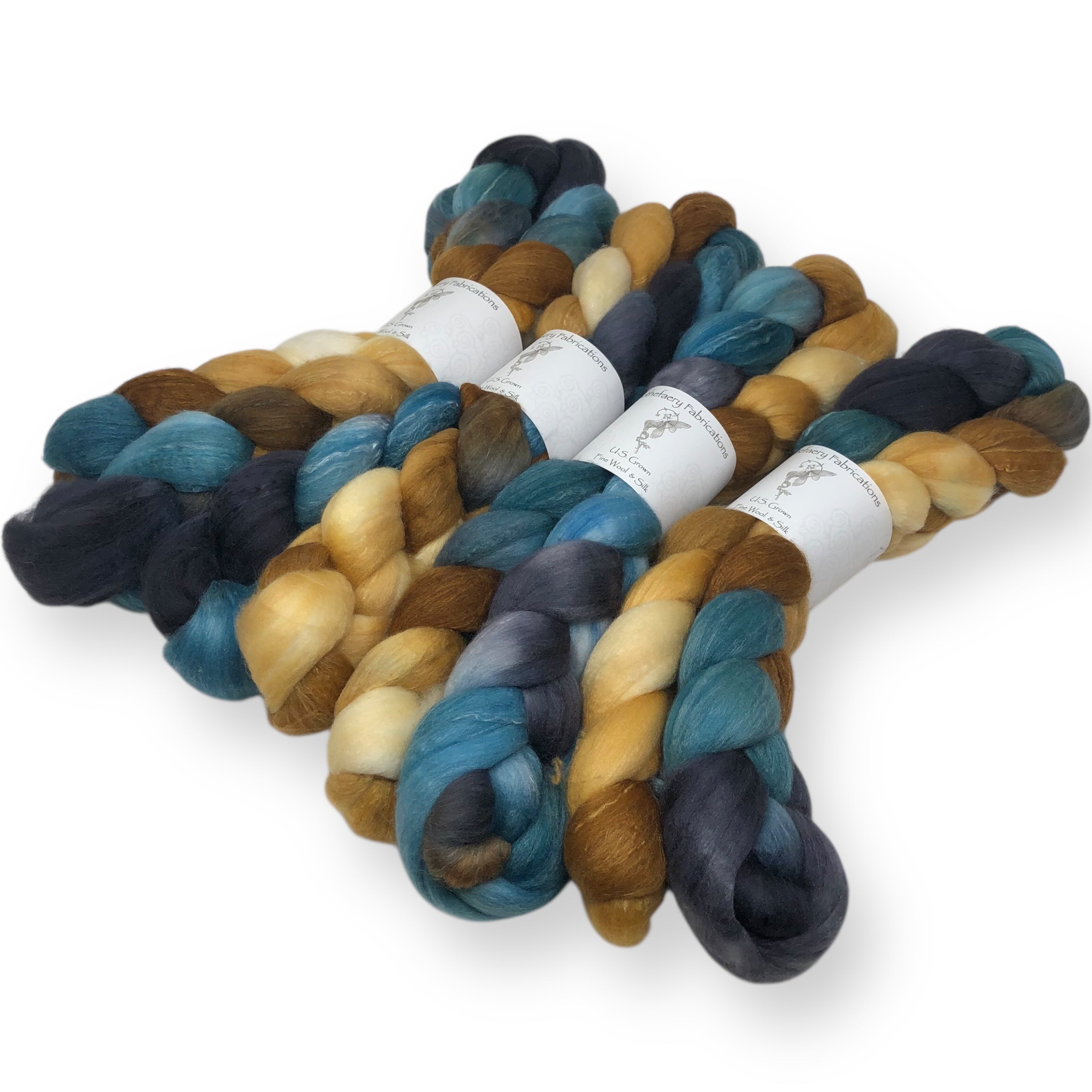 Wood Duck  - US grown Fine Wool and Silk Top