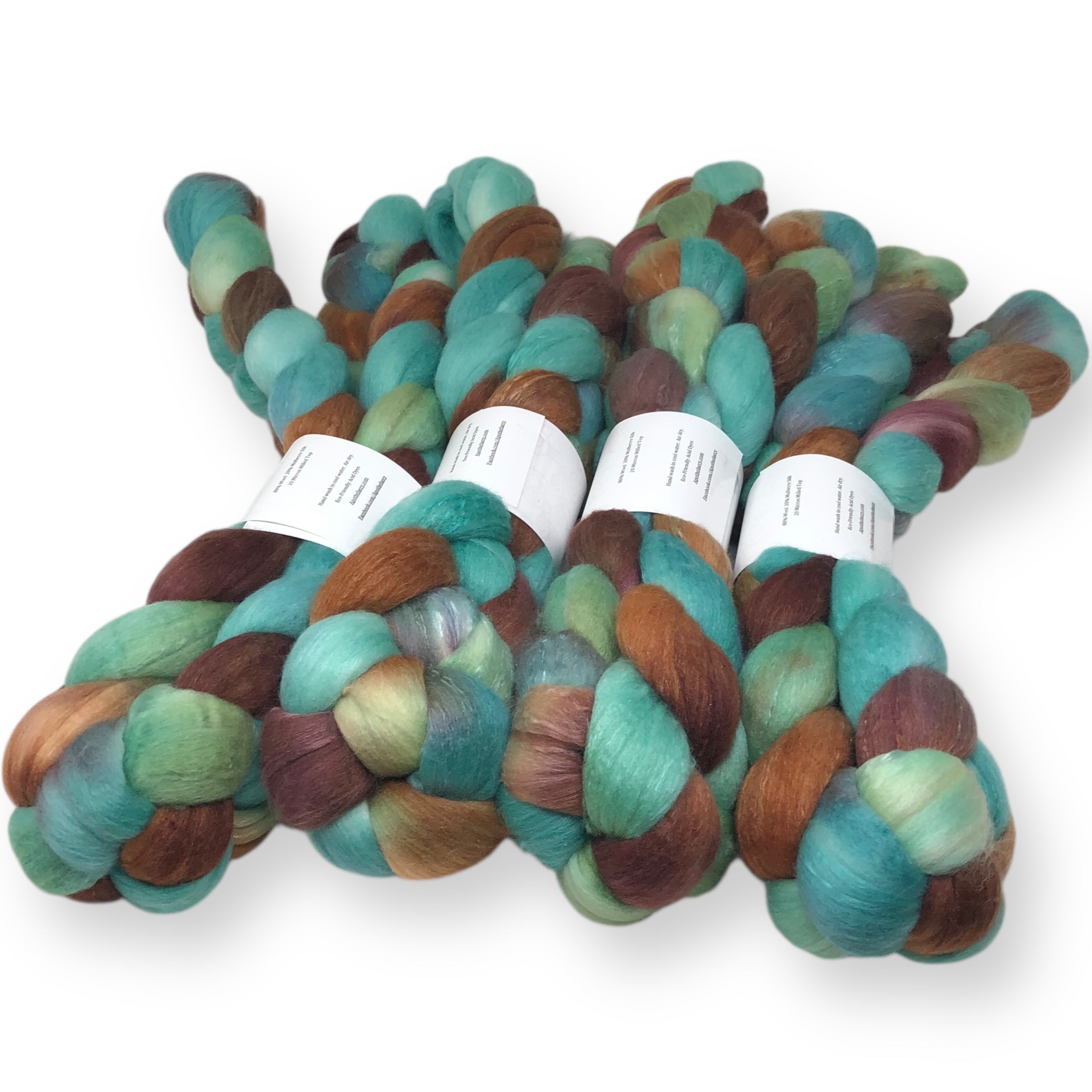 Oxidized - US grown Fine Wool and Silk Top