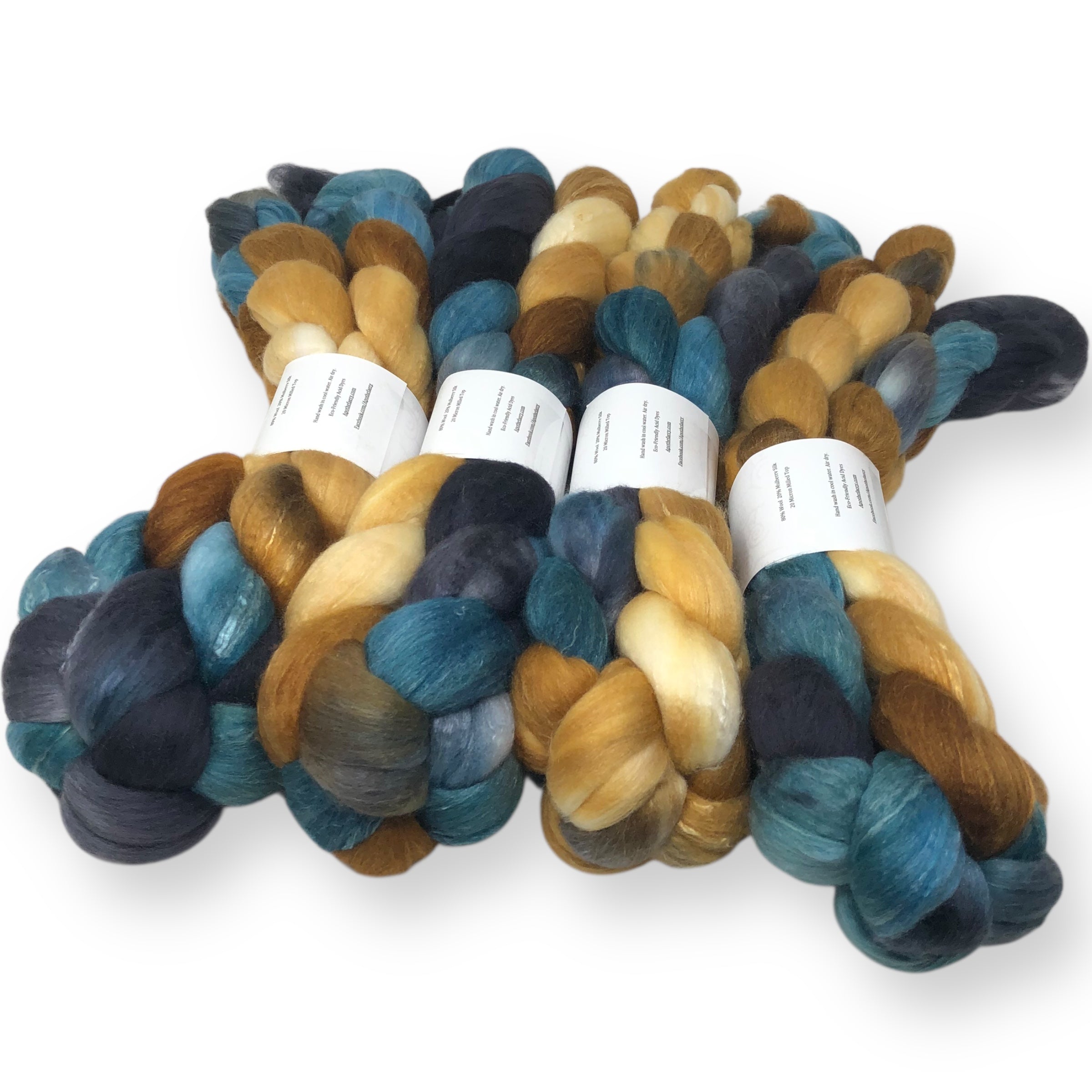 Wood Duck  - US grown Fine Wool and Silk Top