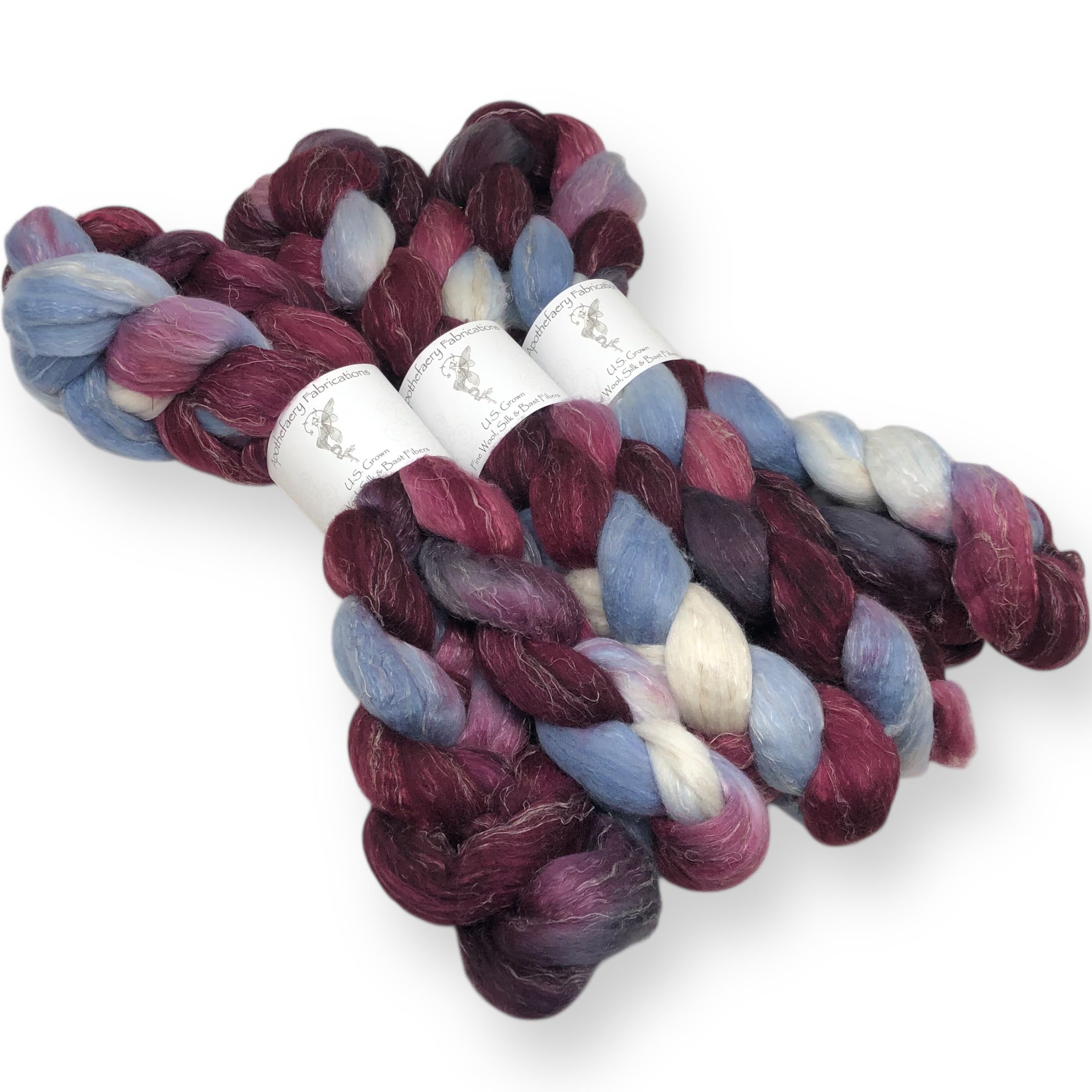Sugar Plum - US grown Wool, Silk and Bast Fiber Blend