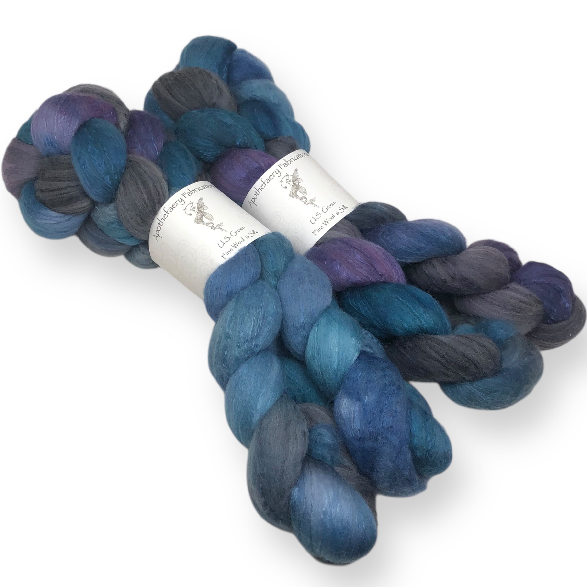 Deep Space - US grown Fine Wool and Silk Top