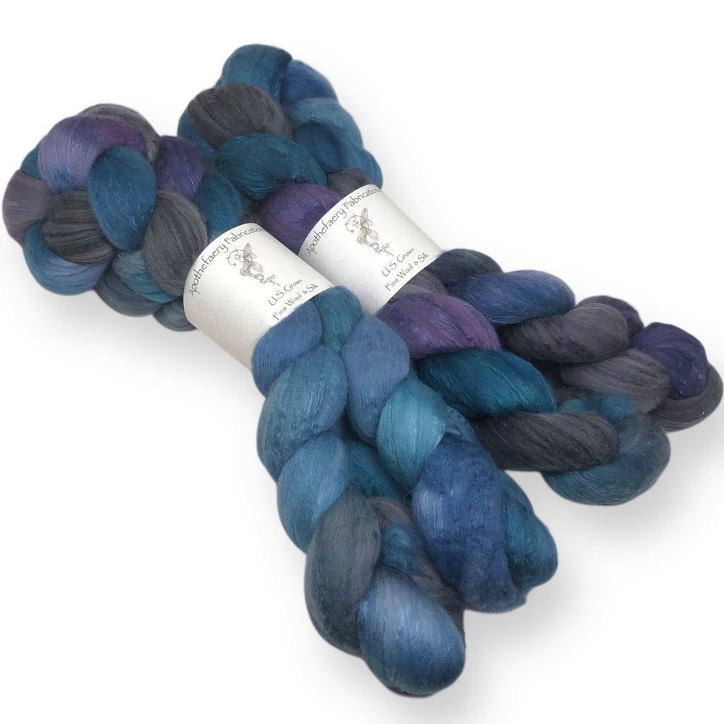 Deep Space - US grown Fine Wool and Silk Top