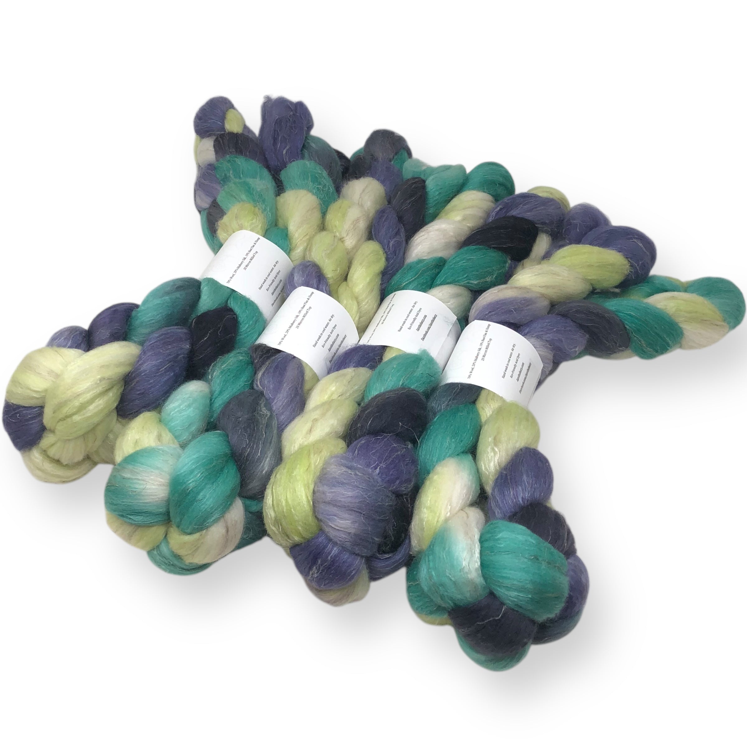 Fireflies - US grown Wool, Silk and Bast Fiber Blend