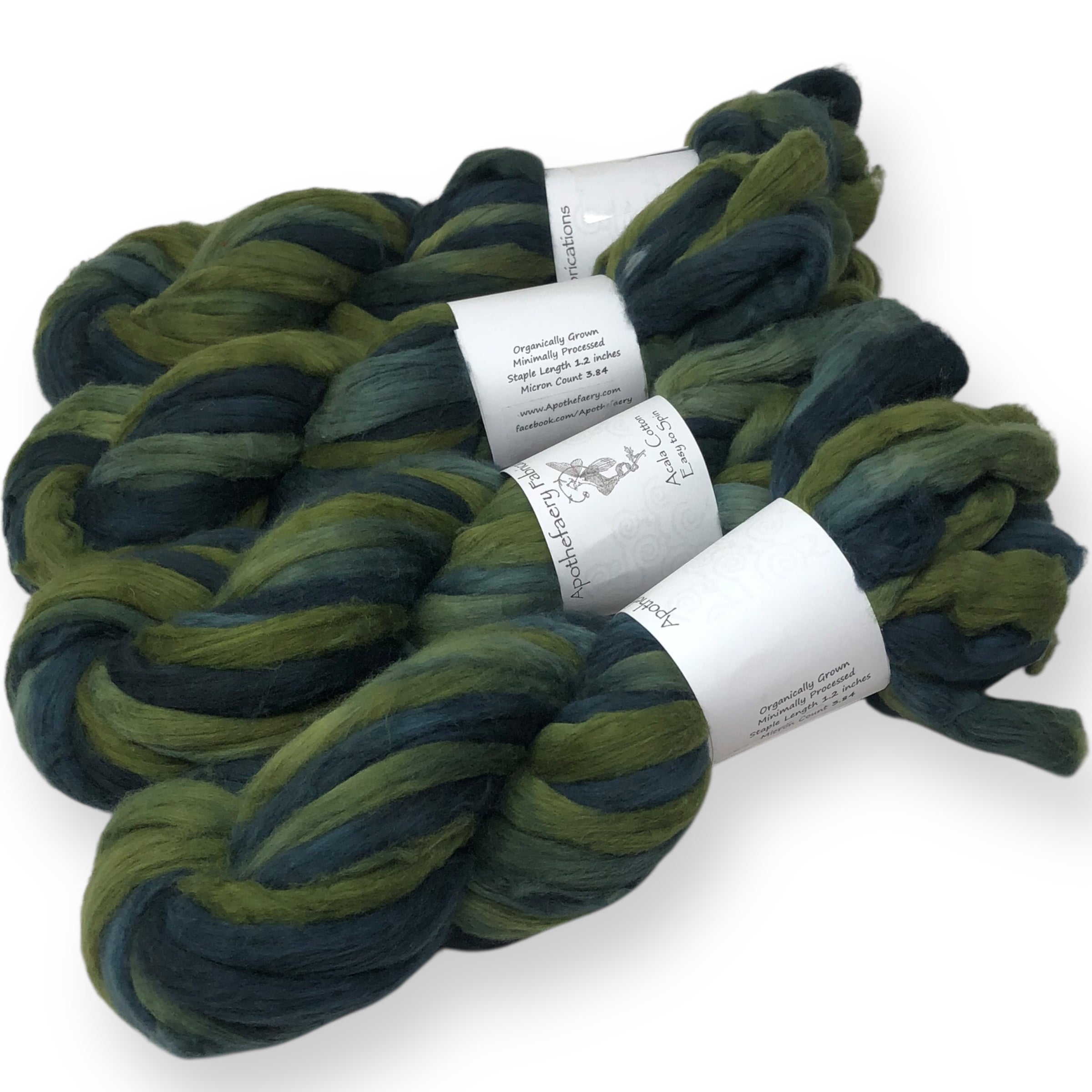 Ice Dyed Acala  - "Easy to Spin" USA grown Cotton