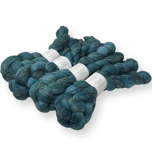Deep Pool - US grown Wool, Silk and Bast Fiber Blend