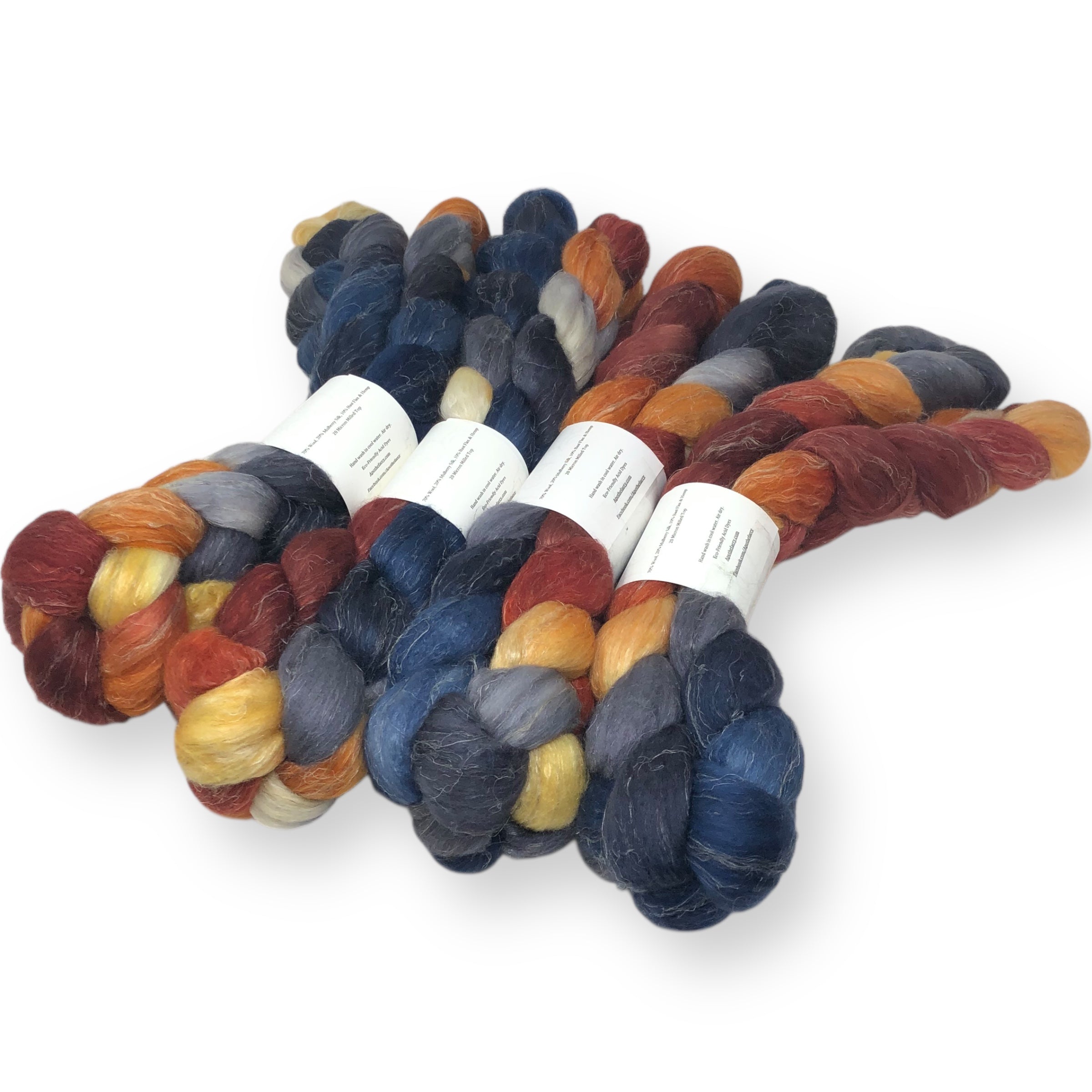Bonfire - US grown Wool, Silk and Bast Fiber Blend