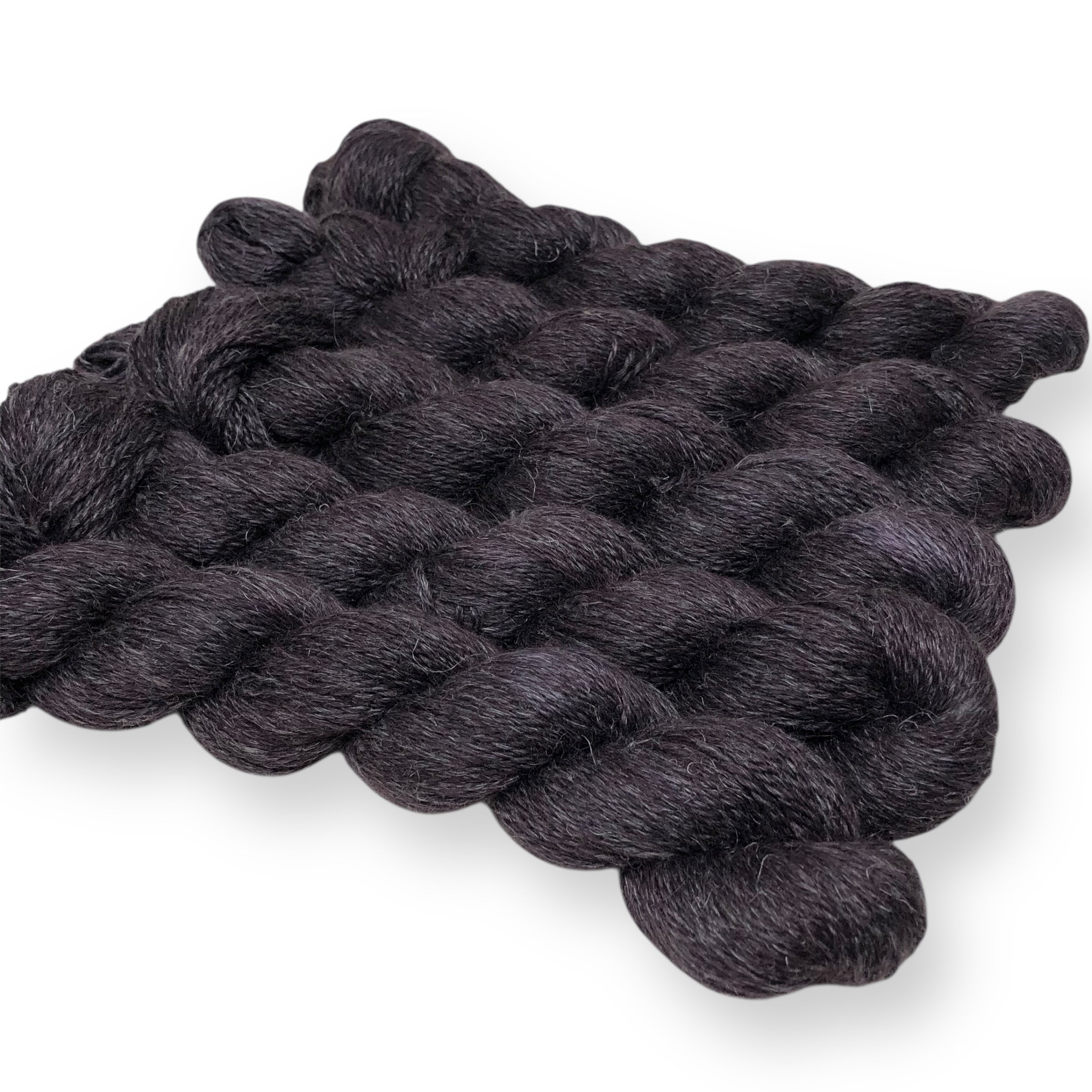 Graphite - Alpaca Linen Silk DK weight 2 Ply