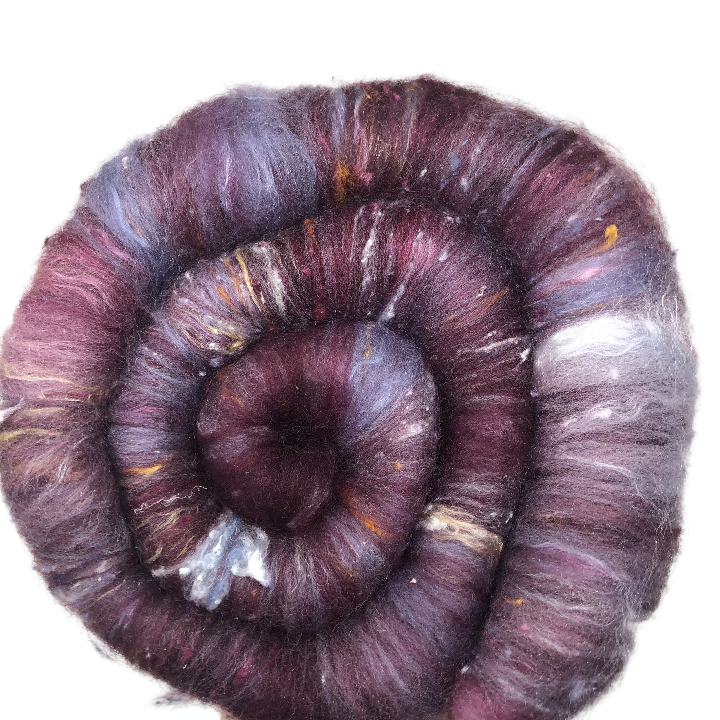 Sugar Plum - Hand carded batt