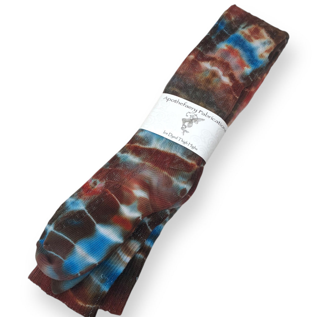 Ice dyed Thigh High socks