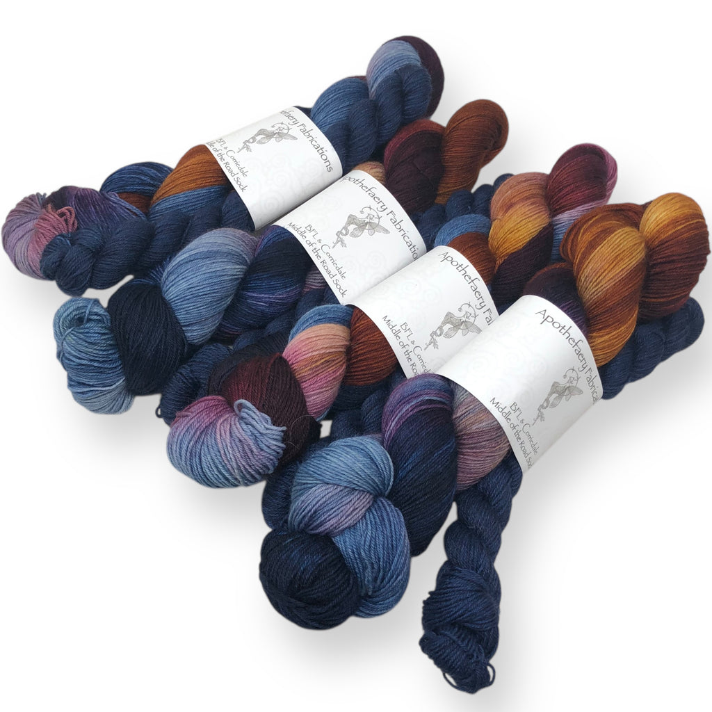 Cozy Sunset - sock yarn with mini, sock set