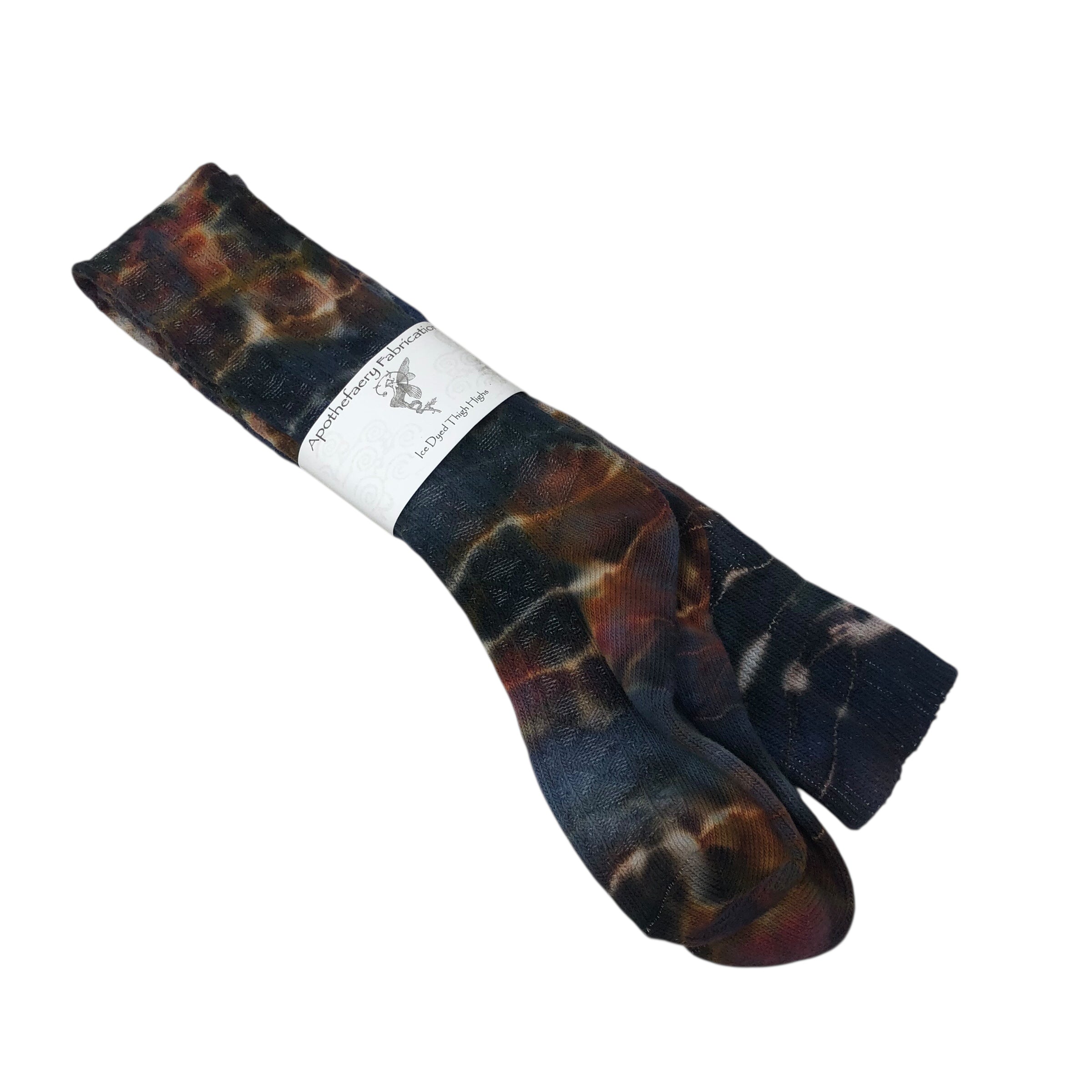 Ice dyed Thigh High socks