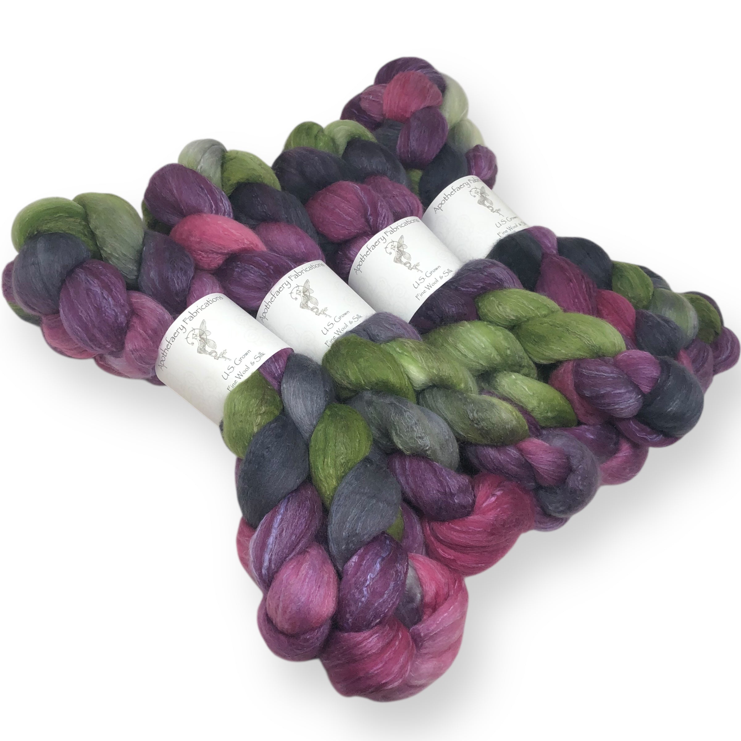 Briar Rose - US grown Fine Wool and Silk Top