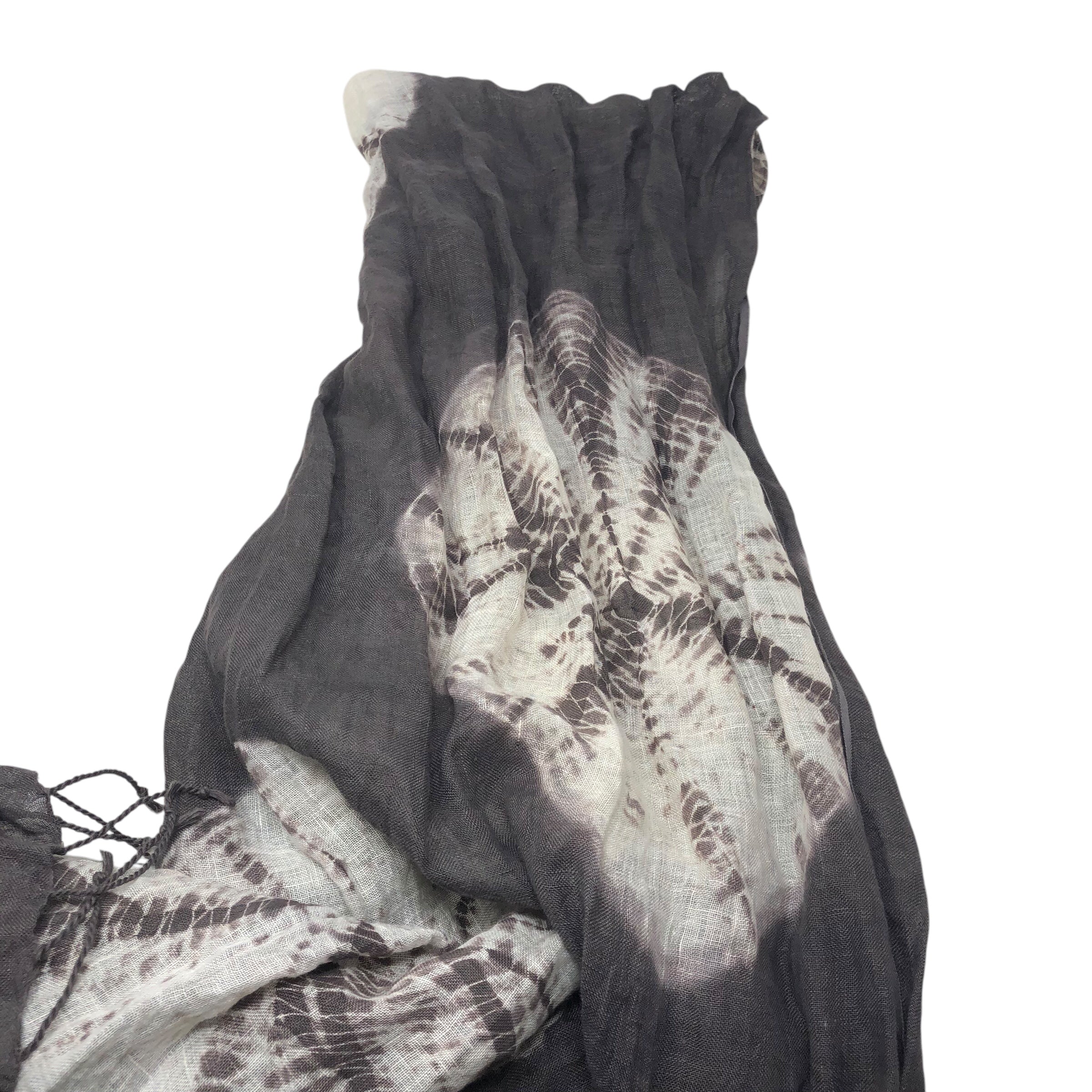 Handwoven Linen Scarf - Te Kumo - plant dyed