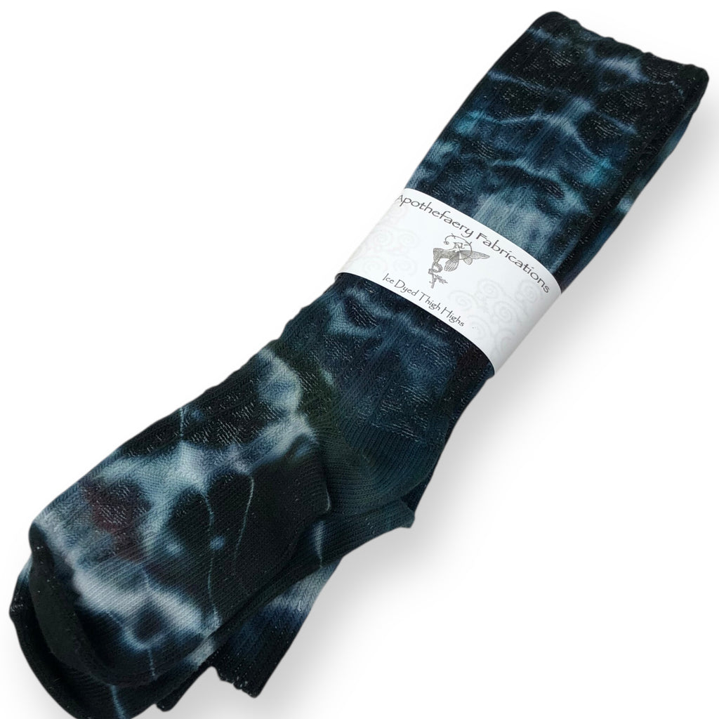 Ice dyed Thigh High socks