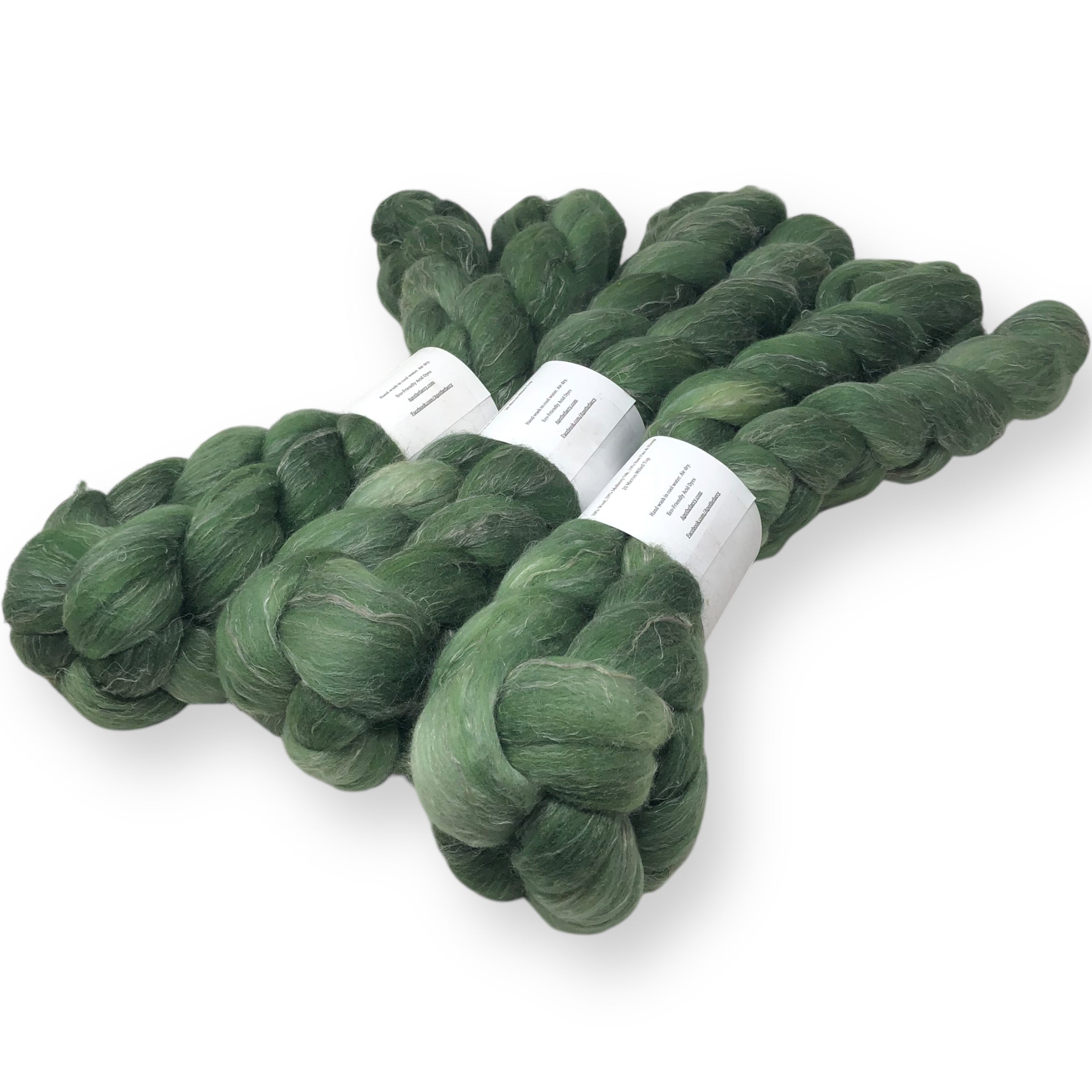 Greenery - US grown Wool, Silk and Bast Fiber Blend