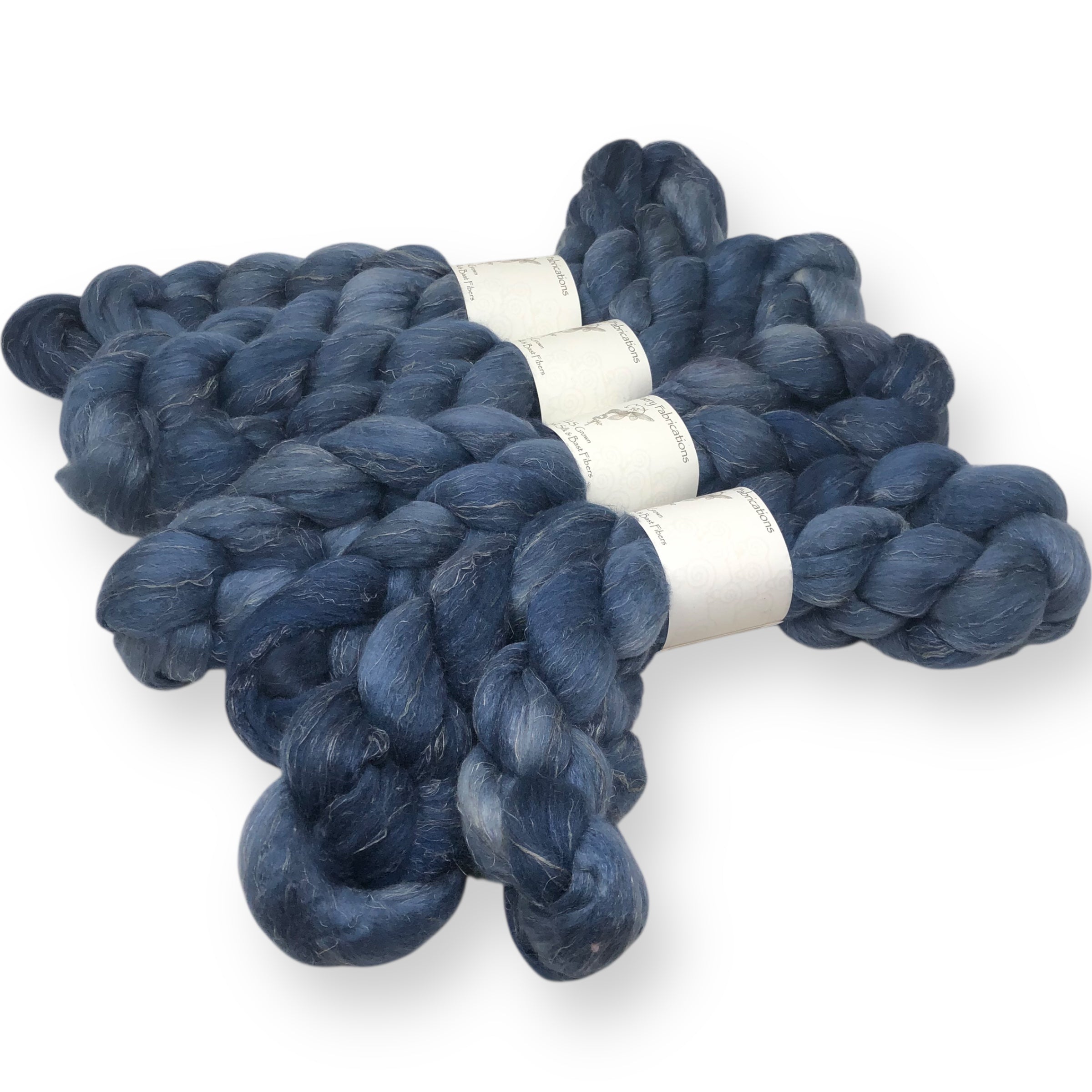 Dark Night - US grown Wool, Silk and Bast Fiber Blend