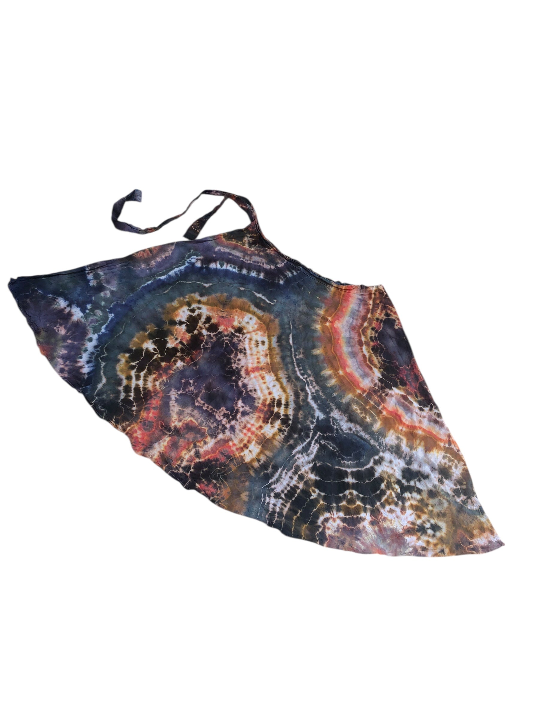 Geode Wrap Skirt - ice dyed couture, one of a kind